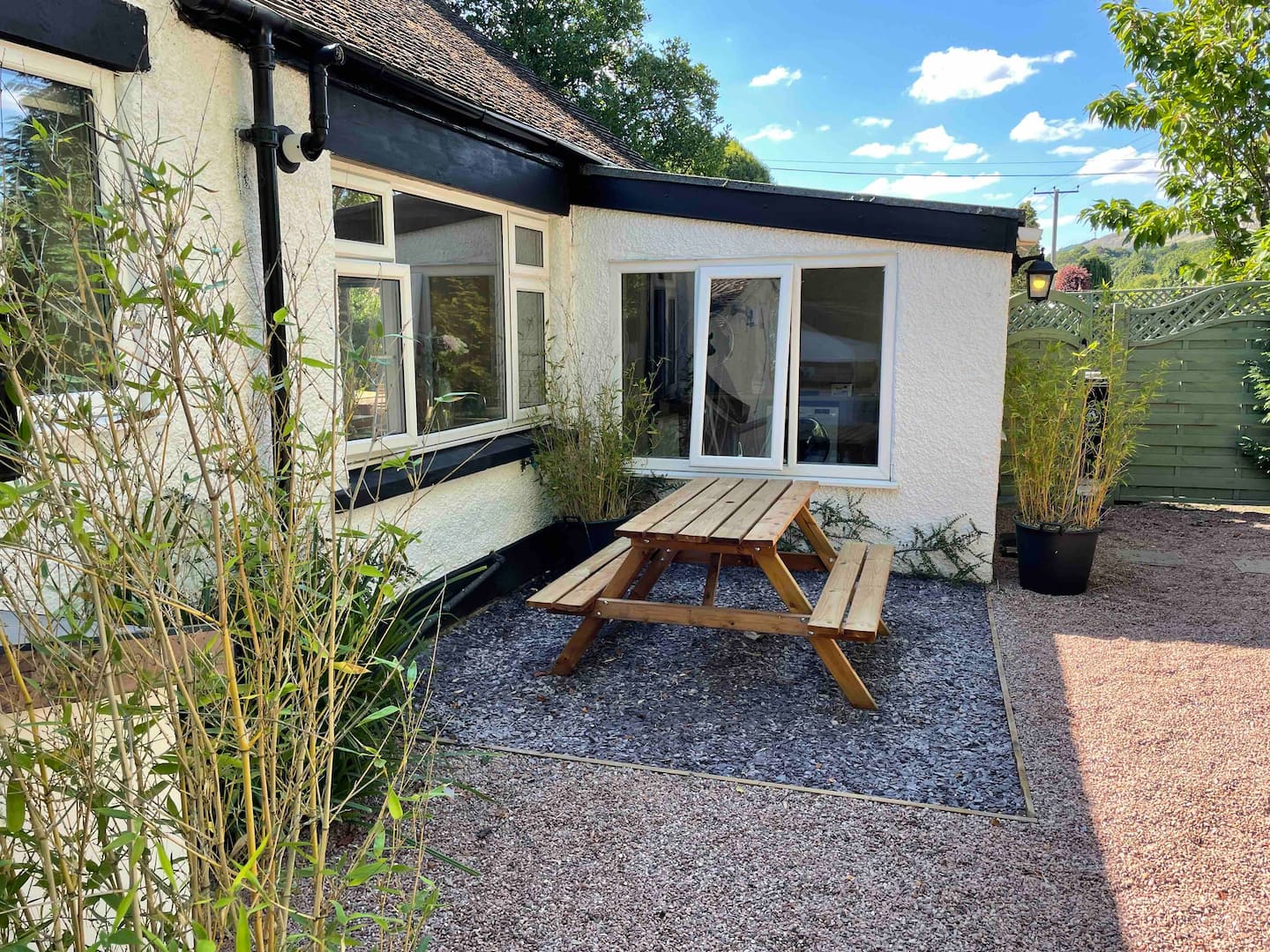 Spacious back garden — room for games, relaxing and making memories